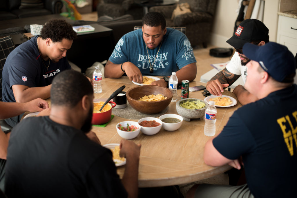 How to Host a Dinner Party... for an Offensive Line | FirstandFull.com