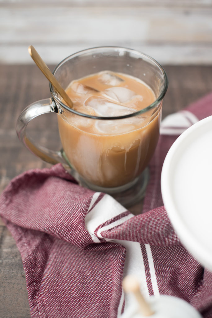 Homemade Honey Cinnamon Coffee Creamer: easy to make-- cream/ milk, vanilla extract, and a touch of honey, all brought to a simmer. 