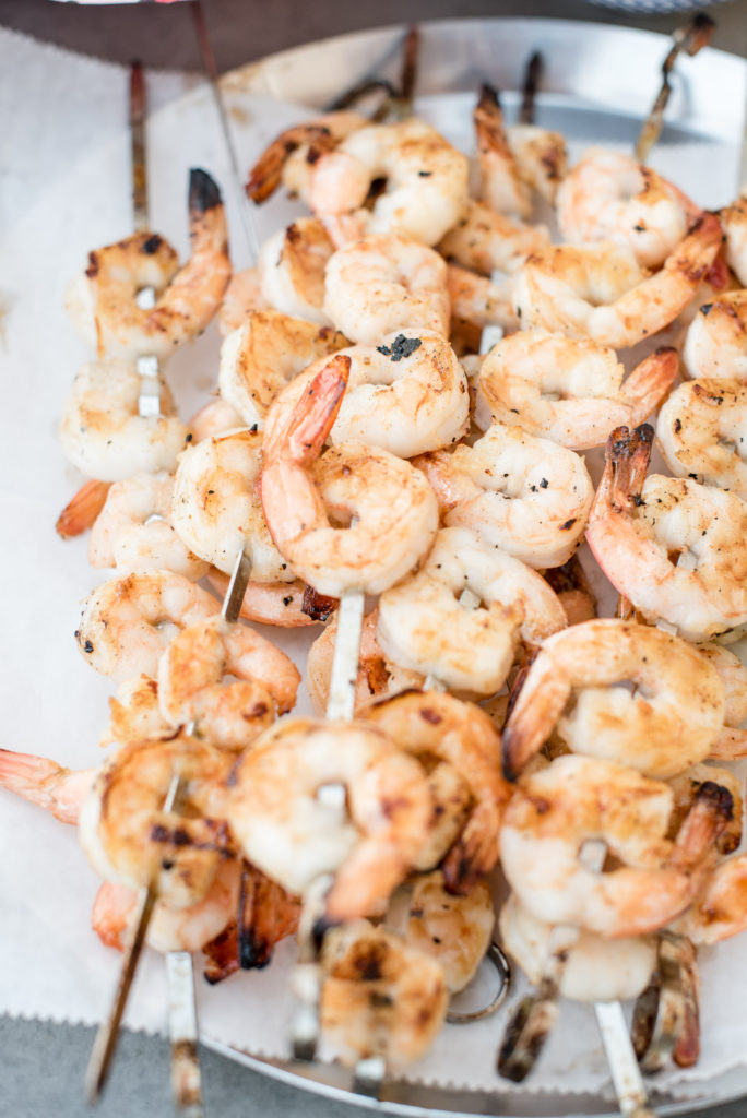 Honey cajun grilled shrimp: first seasoned with cajun goodness, brushed with honey, and finished with a delicious herbed sauce. New BBQ Favorite!