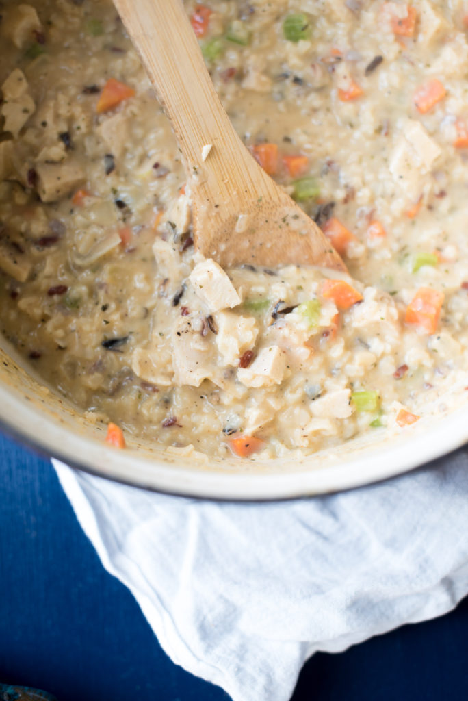 Creamy Chicken and Wild Rice Soup recipe reminiscent of your favorite soup from Panera Bread. Delicious, Hearty, Bowl of Soup in less than 45 minutes! 