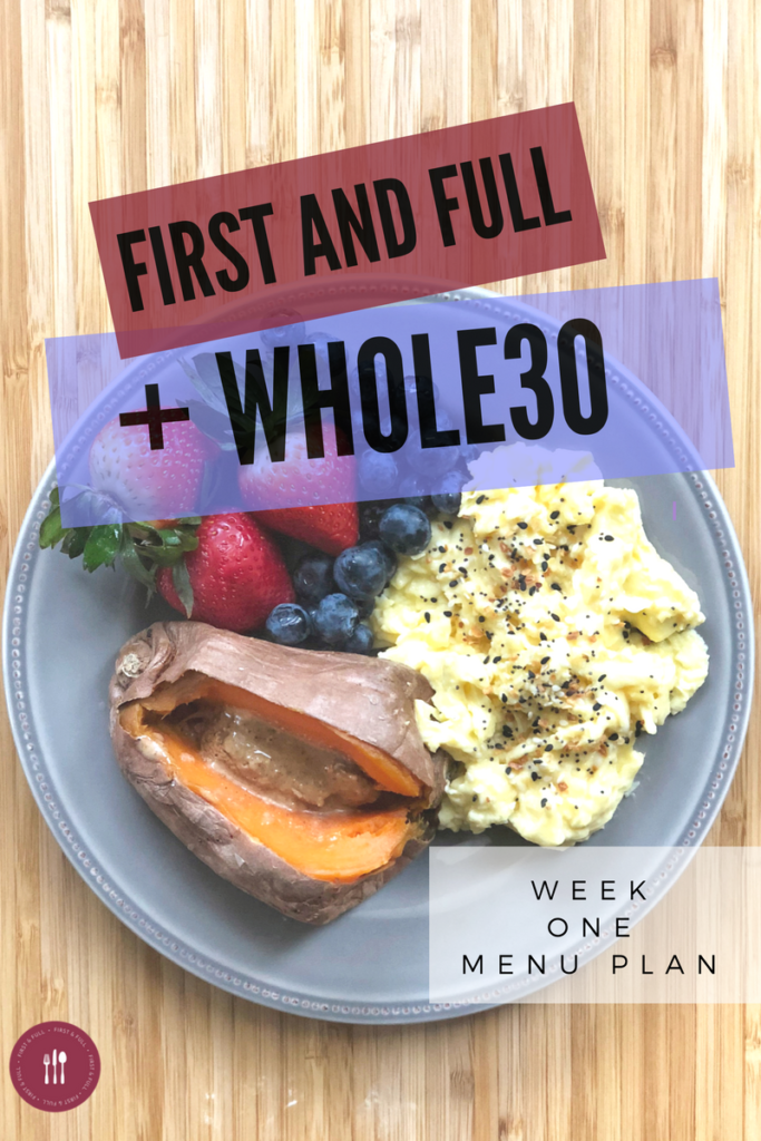 Here is an EASY, family- friendly Whole30 Week 1 Menu Plan. These recipes are quick +delicious while still following all the recipes of the Whole30 Program!